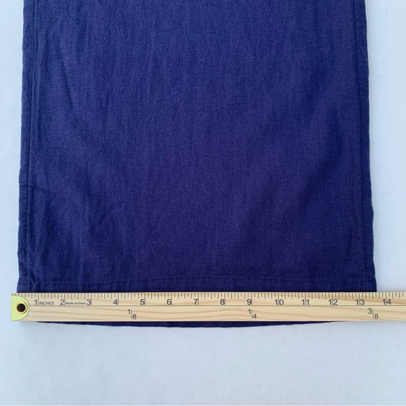 CASLON Women’s Line Blend Wide Leg Pull-On Pants Size Large Navy - Picture 11 of 14